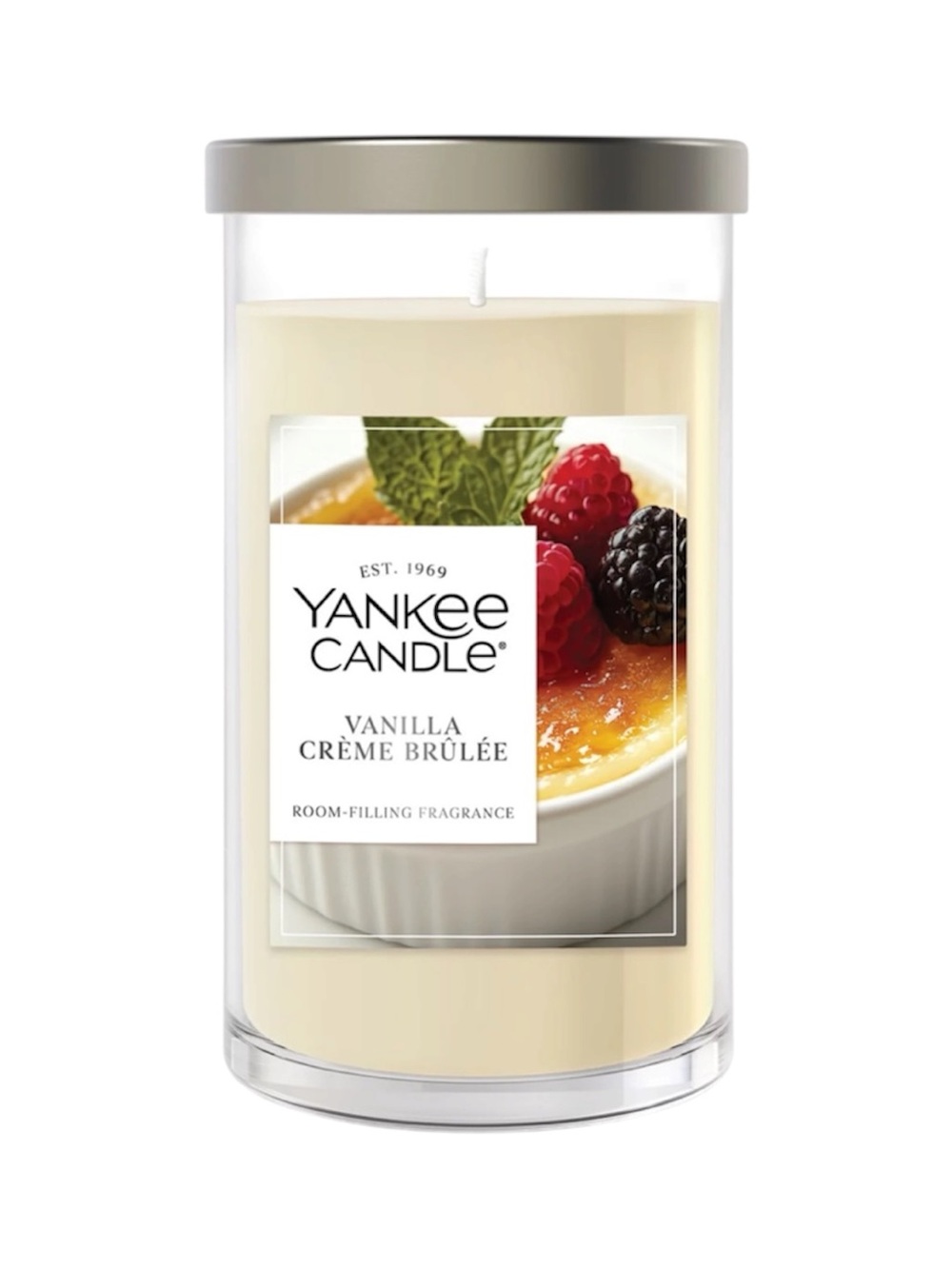 Yankee Candle New Vanilla Creme Brûlée Medium Pillar Candle 14.25 oz